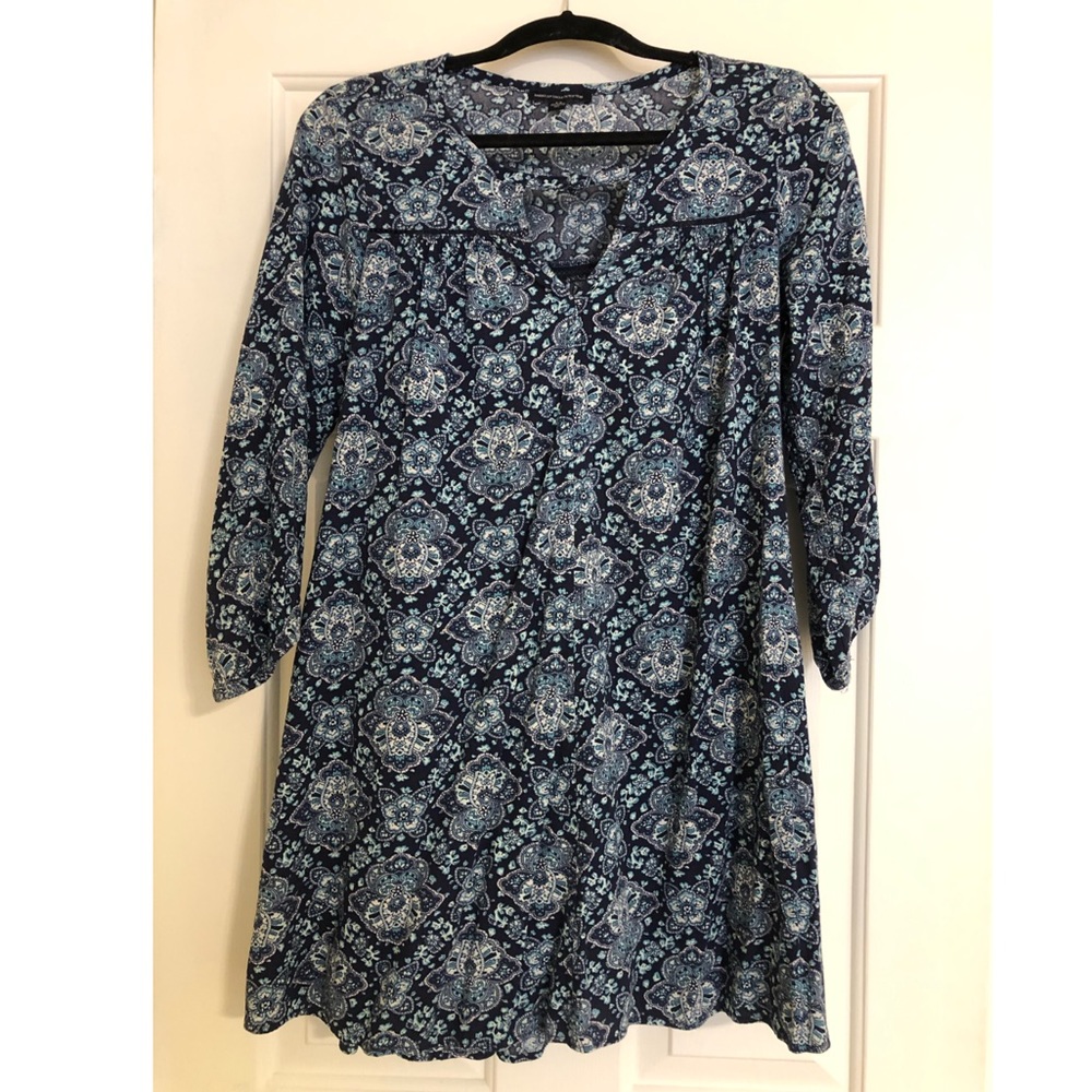 American eagle blue patterned dress